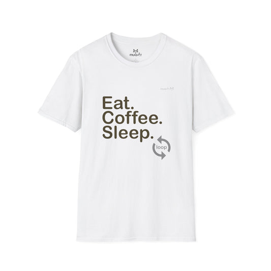 Funny Coffee Muquifu Unisex Softstyle T-Shirt