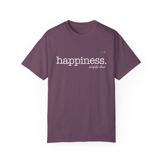 Happiness simply that Muquifu Dark Unisex Garment-Dyed Positive T-shirt