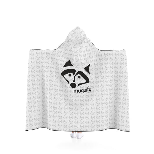 Muquifu Pattern Hooded Fleece Blanket - Muquifu