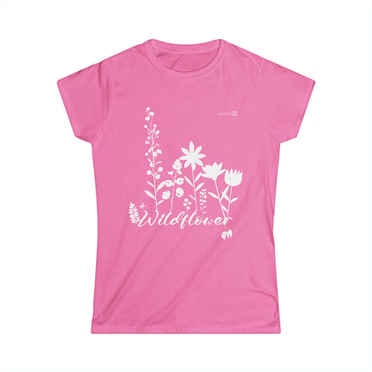 Wildflower Pink Muquifu Women's Cute Softstyle Tee